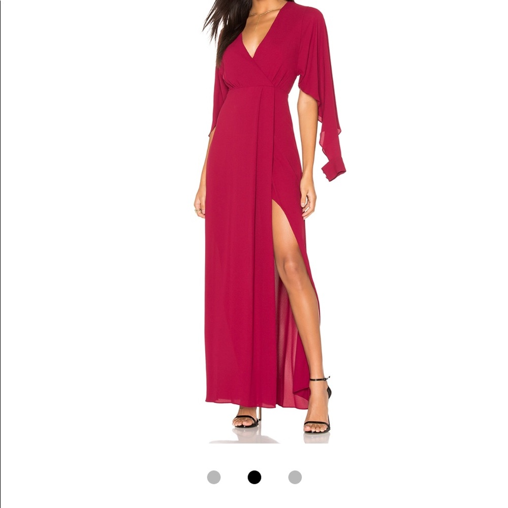 BCBGMAXAZRIA Open Sleeve Gown